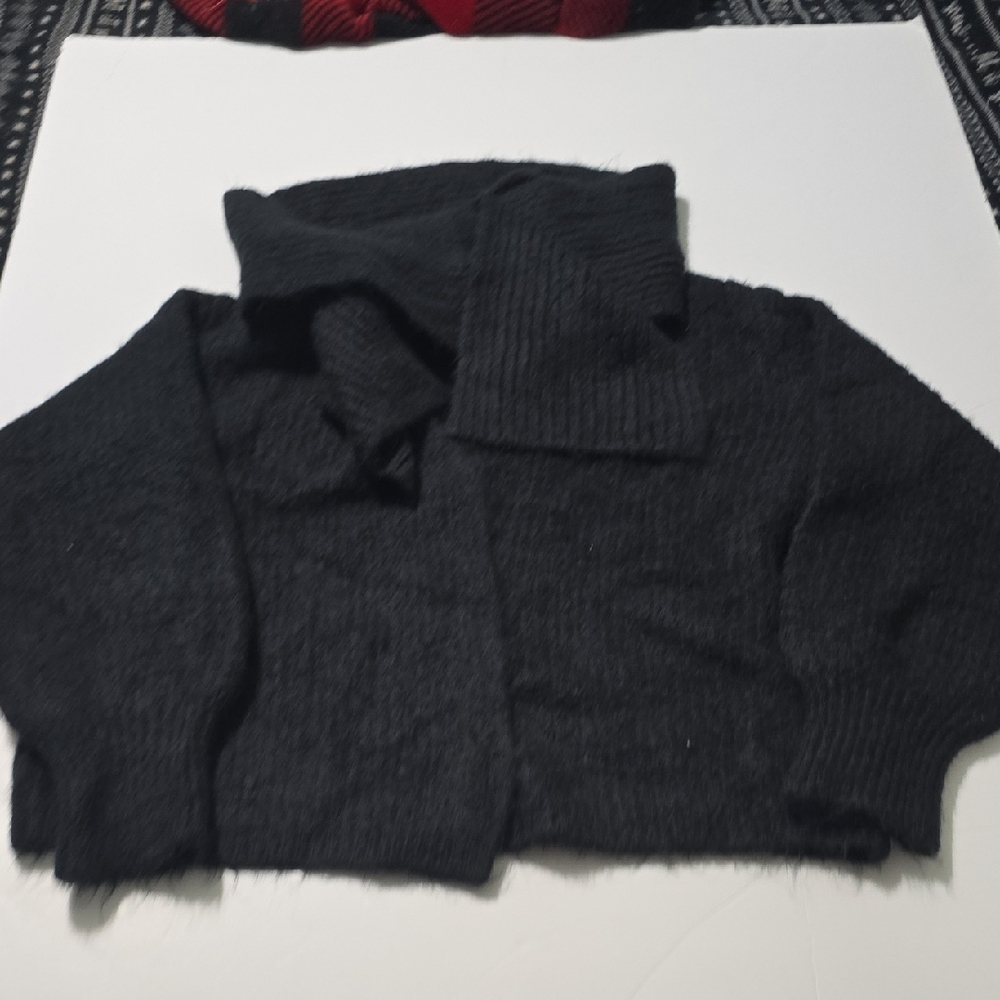 Universal Thread Black Cowl Neck Cardigan Sweater